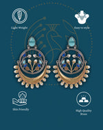Load image into Gallery viewer, Aarvi Dual-Tone Earrings