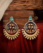 Load image into Gallery viewer, Aarvi Dual-Tone Earrings