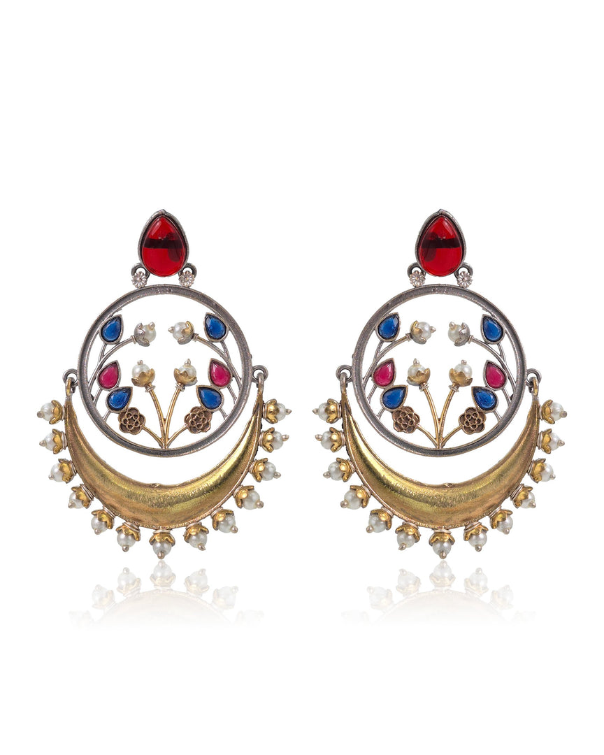 Aarvi Dual-Tone Earrings