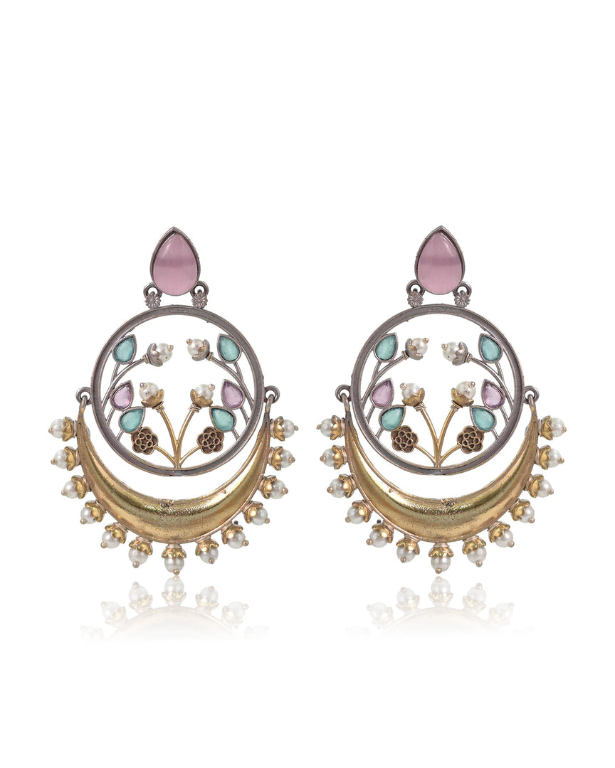 Aarvi Dual-Tone Earrings