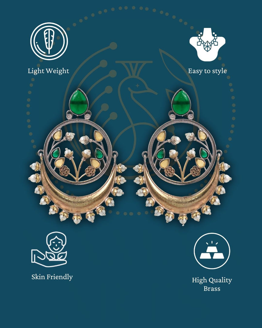 Aarvi Dual-Tone Earrings