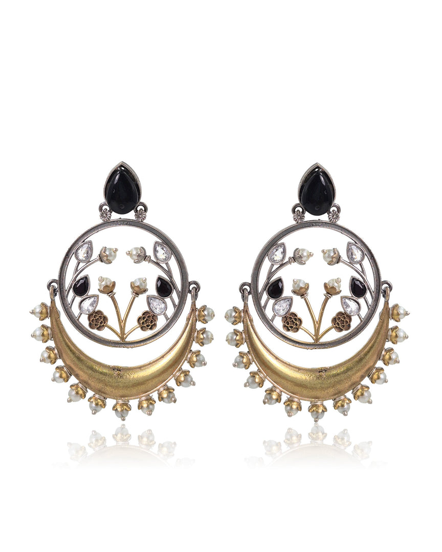 Aarvi Dual-Tone Earrings