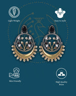 Load image into Gallery viewer, Aarvi Dual-Tone Earrings