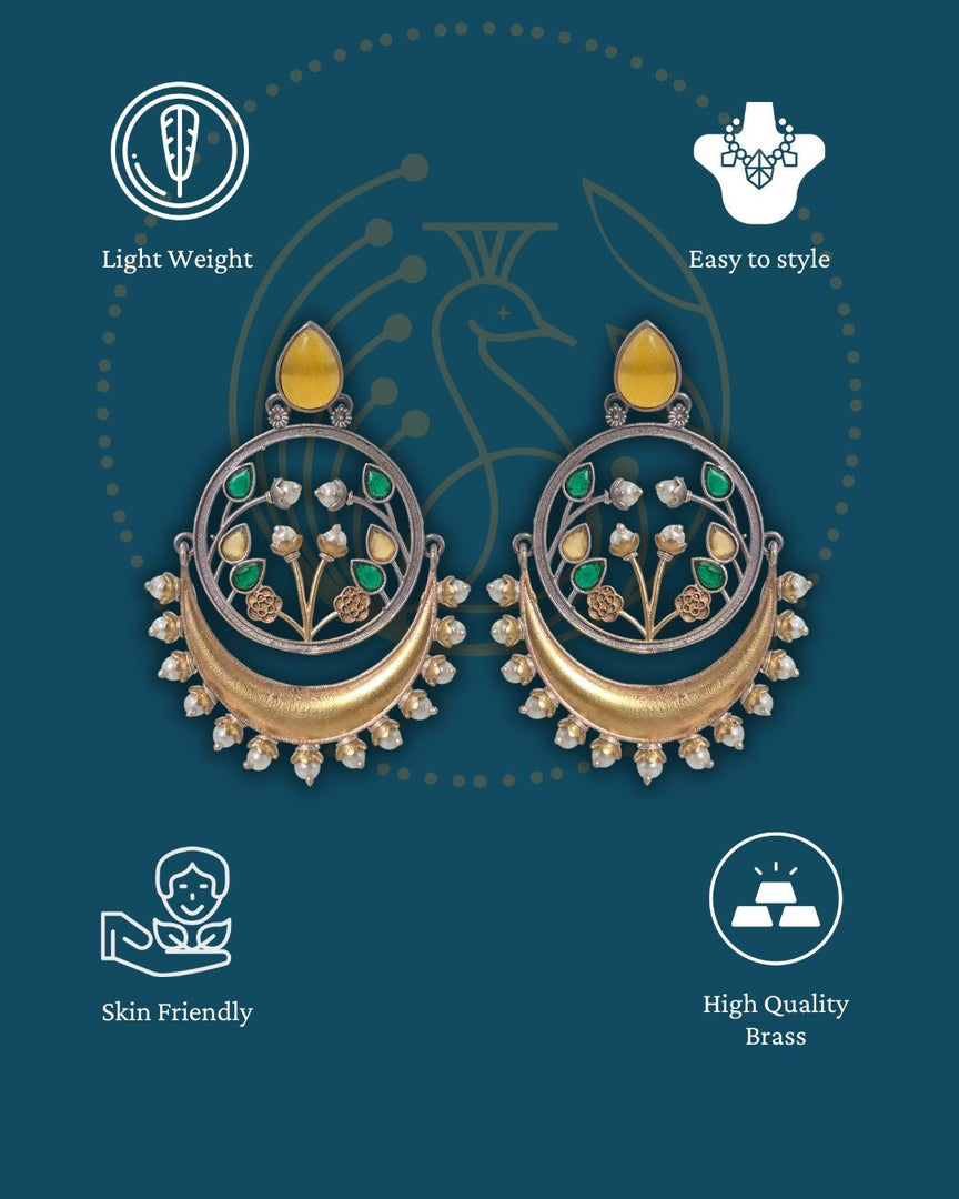 Aarvi Dual-Tone Earrings