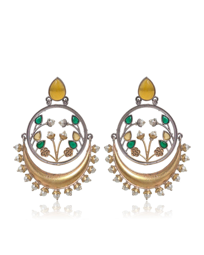 Aarvi Dual-Tone Earrings