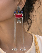 Load image into Gallery viewer, Mira Kashmiri Earrings Maroon - Naman Arts