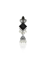 Load image into Gallery viewer, Rutvi Jhumka Stone Earrings