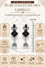 Load image into Gallery viewer, Rutvi Jhumka Stone Earrings