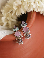 Load image into Gallery viewer, Rutvi Jhumka Stone Earrings