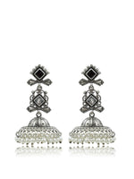 Load image into Gallery viewer, Baani Jhumka Stone Earrings