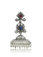 Load image into Gallery viewer, Baani Jhumka Stone Earrings