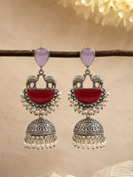 Load image into Gallery viewer, Naira Jhumka Stone Earrings