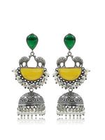 Load image into Gallery viewer, Naira Jhumka Stone Earrings