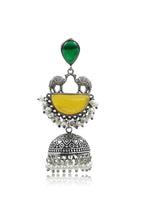 Load image into Gallery viewer, Naira Jhumka Stone Earrings