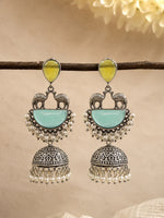 Load image into Gallery viewer, Naira Jhumka Stone Earrings