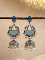 Load image into Gallery viewer, Naira Jhumka Stone Earrings