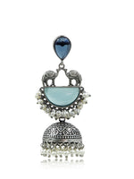 Load image into Gallery viewer, Naira Jhumka Stone Earrings
