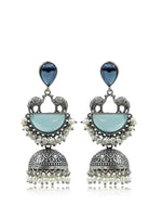 Load image into Gallery viewer, Naira Jhumka Stone Earrings