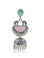 Load image into Gallery viewer, Naira Jhumka Stone Earrings