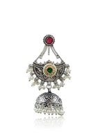 Load image into Gallery viewer, Tanaya Jhumka Stone Earrings