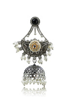 Load image into Gallery viewer, Tanaya Jhumka Stone Earrings