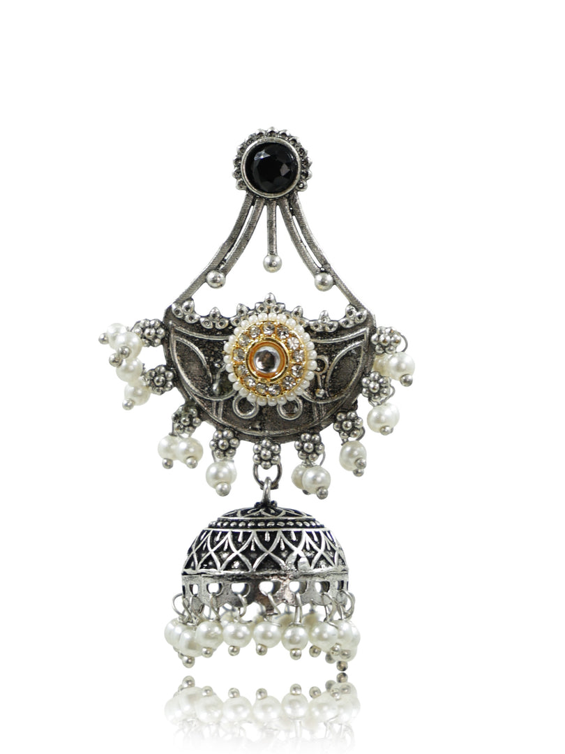Tanaya Jhumka Stone Earrings