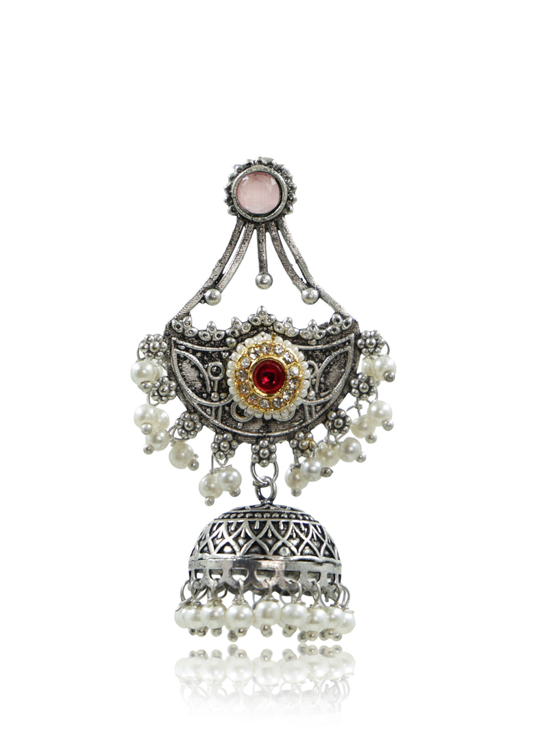 Tanaya Jhumka Stone Earrings