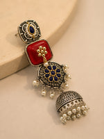 Load image into Gallery viewer, Vaidehi Jhumka Stone Earrings