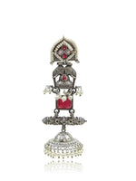 Load image into Gallery viewer, Devika Jhumka Stone Earrings