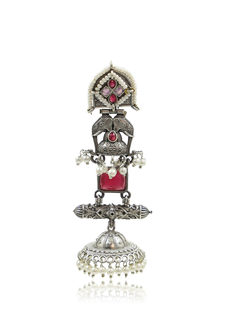 Devika Jhumka Stone Earrings