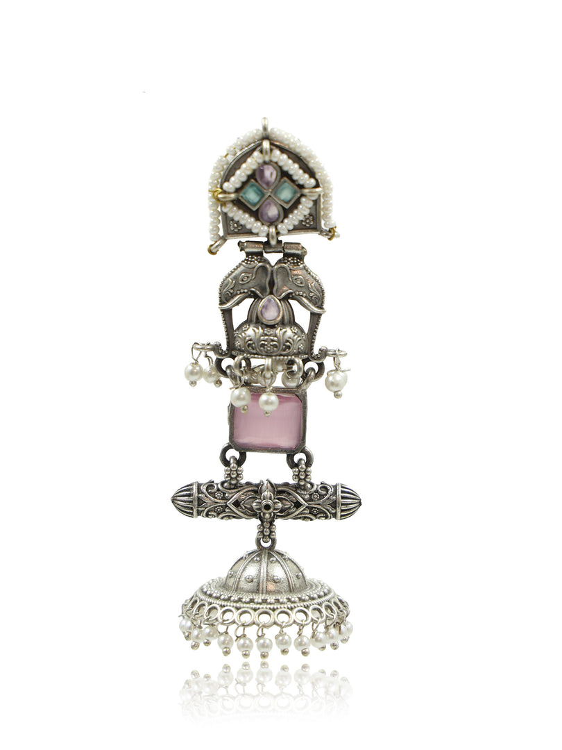 Devika Jhumka Stone Earrings