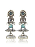 Load image into Gallery viewer, Devika Jhumka Stone Earrings