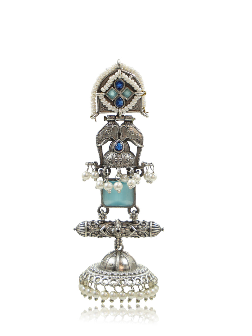 Devika Jhumka Stone Earrings