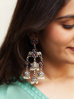 Load image into Gallery viewer, Shreya Jhumka Stone Earrings