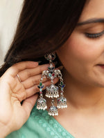 Load image into Gallery viewer, Shreya Jhumka Stone Earrings