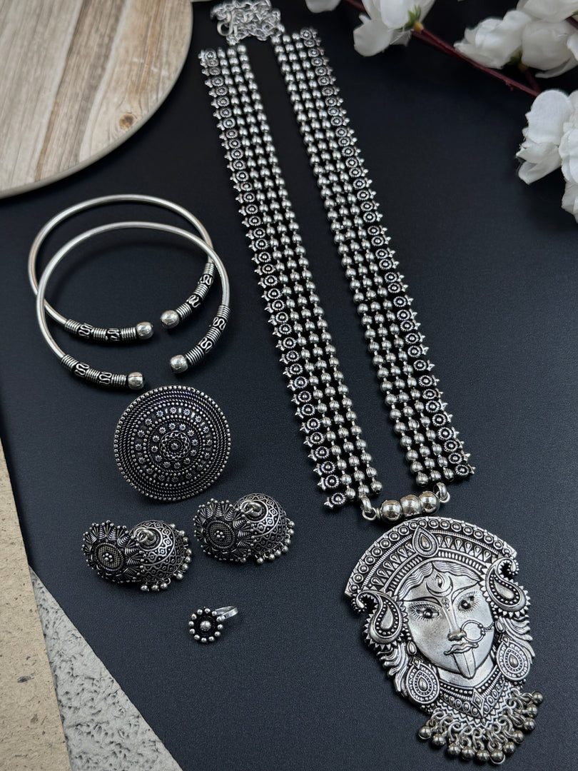 Oxidised Silver Jewellery Set