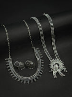 Load image into Gallery viewer, Aarvi Oxidised Jewellery Set Combo