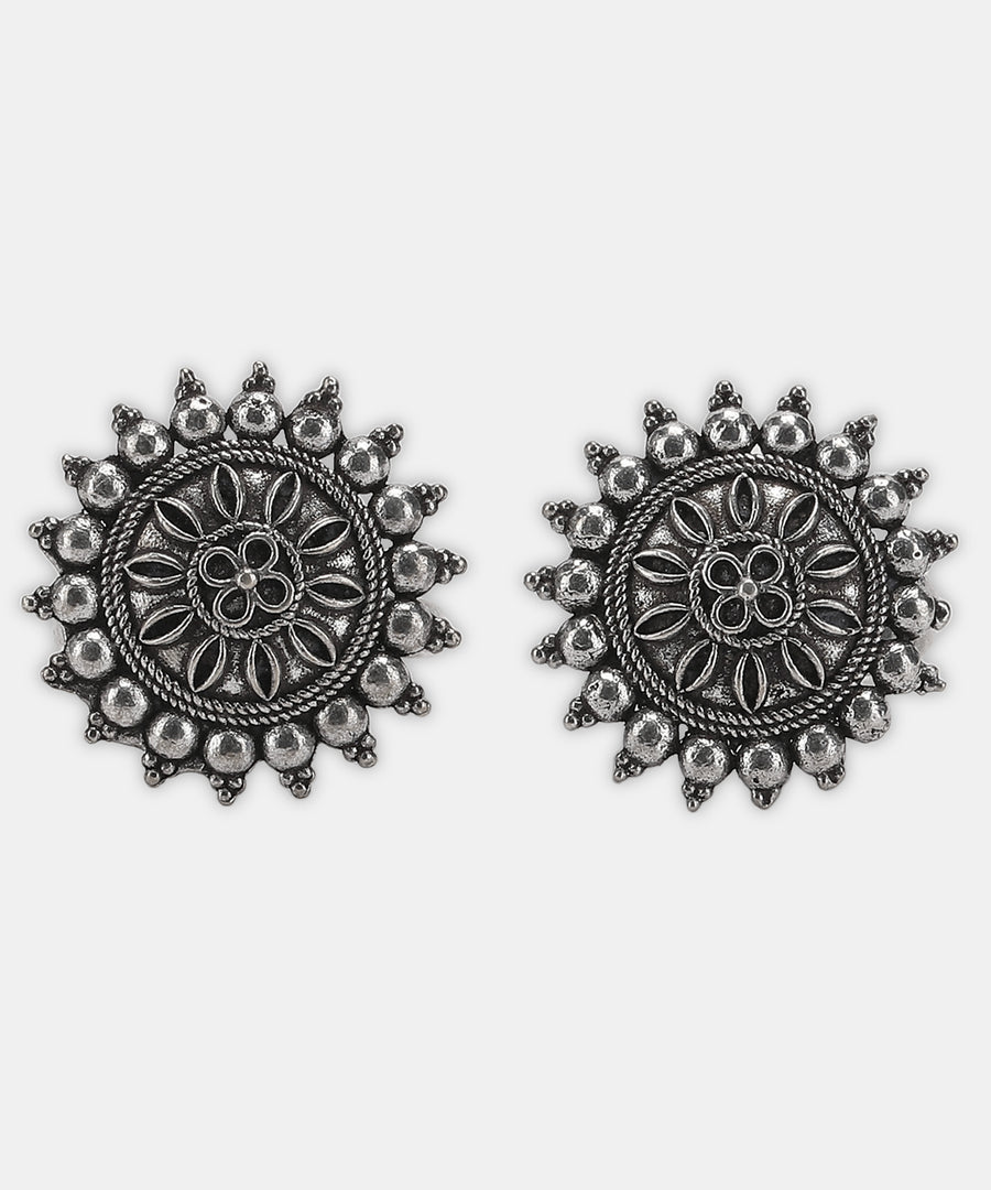 MAHI SILVER OXIDISED JEWELLLERY SET COMBO