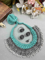 Load image into Gallery viewer, GHUNGROO CHOKER JEWELLERY SET COMBO
