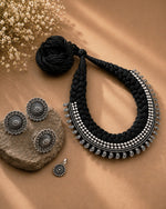Load image into Gallery viewer, THREADED HEART NECKLACE JEWELLERY SET COMBO
