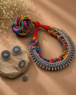 Load image into Gallery viewer, THREADED HEART NECKLACE JEWELLERY SET COMBO