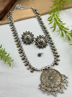 Load image into Gallery viewer, NIMITA DUAL TONE OXIDISED JEWELLERY SET COMBO