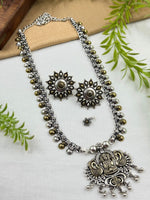 Load image into Gallery viewer, NIMITA DUAL TONE OXIDISED JEWELLERY SET COMBO