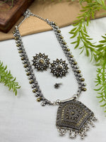 Load image into Gallery viewer, NIMITA DUAL TONE OXIDISED JEWELLERY SET COMBO