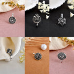 Load image into Gallery viewer, MITI OXIDISED CLIP ON NOSEPIN COMBO OF 6
