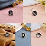 Load image into Gallery viewer, KRISHA OXIDISED PIERCING NOSEPIN COMBO OF 6