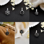 Load image into Gallery viewer, PRIYA OXIDISED CLIP ON NOSEPIN COMBO OF 6