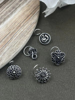 Load image into Gallery viewer, NEEPA OXIDISED PIERCING NOSEPIN COMBO OF 5