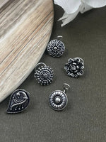 Load image into Gallery viewer, HARINEE OXIDISED PIERCING NOSEPIN COMBO OF 5