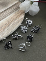 Load image into Gallery viewer, RIDHIMA OXIDISED PIERCING NOSEPIN COMBO OF 7
